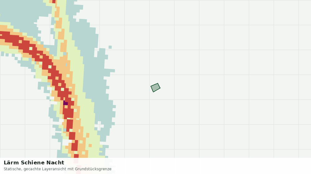 Statische Kartenansicht: Lärm Schiene Nacht