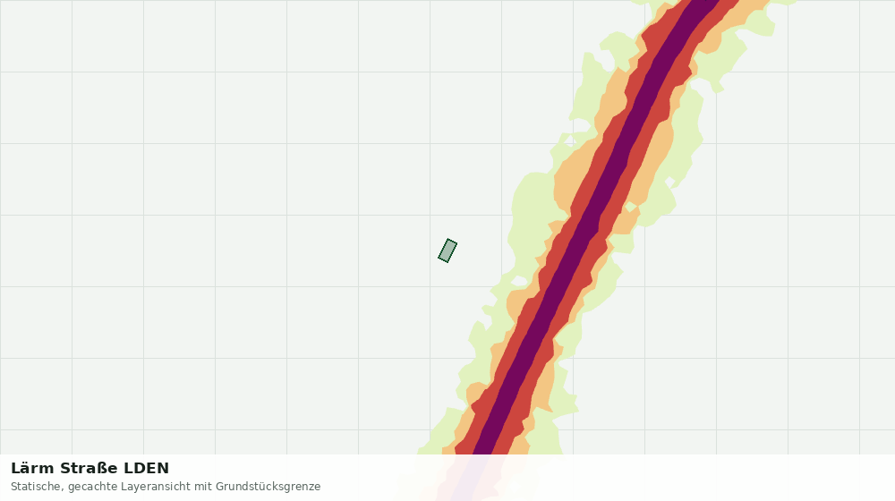 Statische Kartenansicht: Lärm Straße LDEN