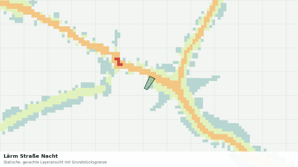 Statische Kartenansicht: Lärm Straße Nacht