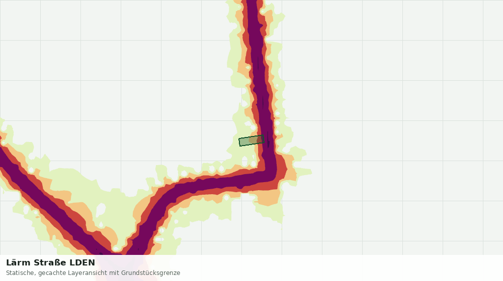 Statische Kartenansicht: Lärm Straße LDEN