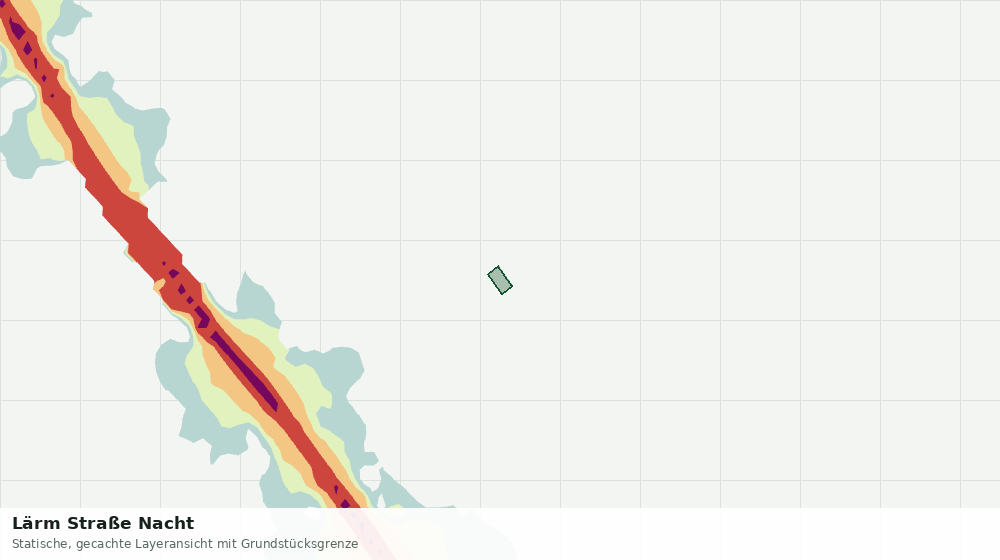Statische Kartenansicht: Lärm Straße Nacht