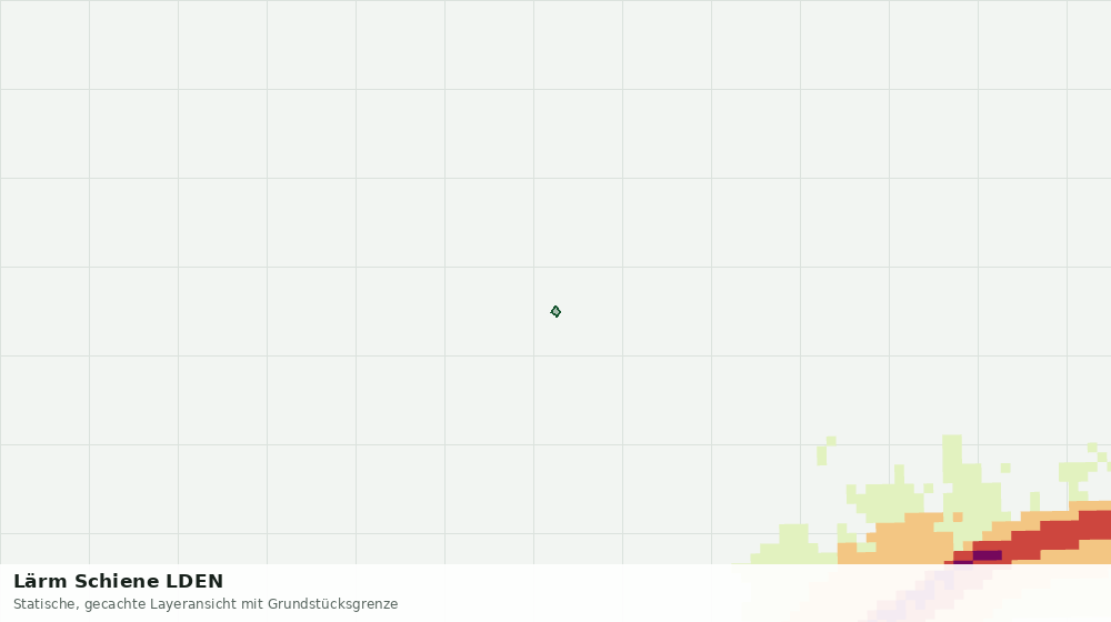 Statische Kartenansicht: Lärm Schiene LDEN