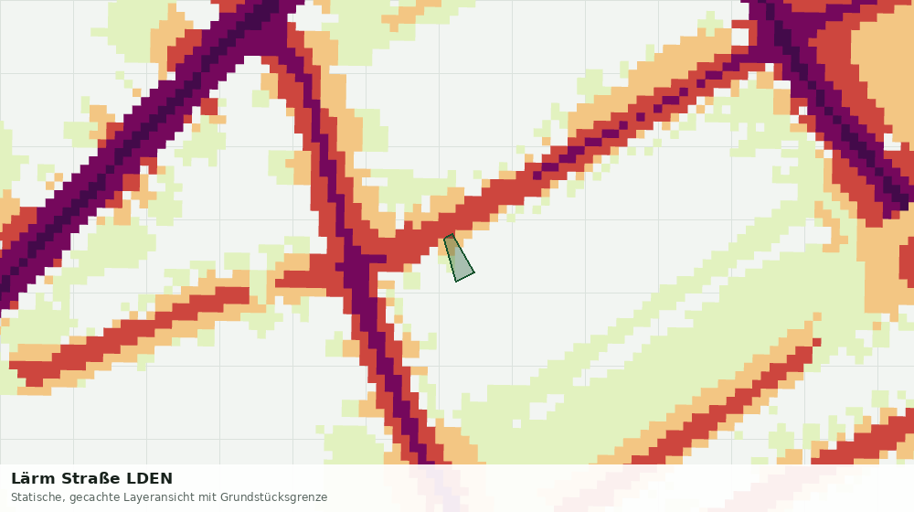Statische Kartenansicht: Lärm Straße LDEN