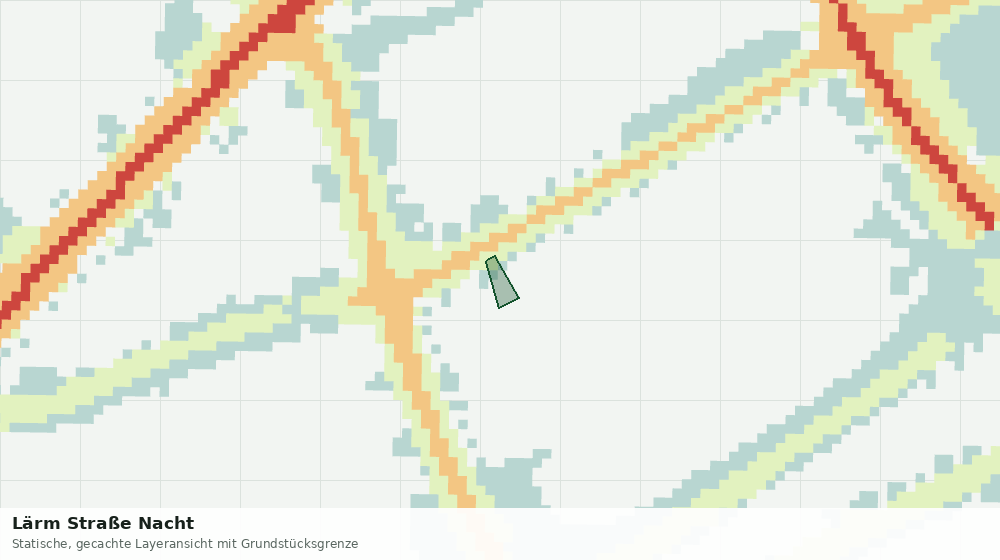 Statische Kartenansicht: Lärm Straße Nacht