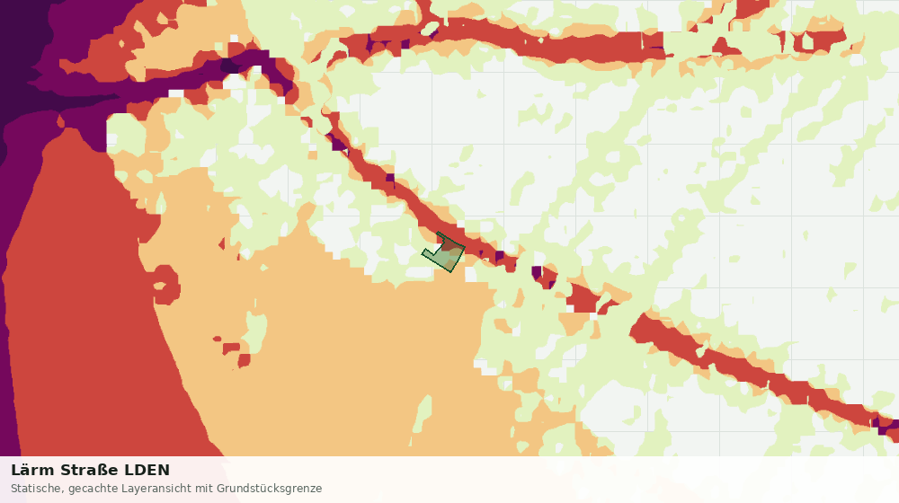 Statische Kartenansicht: Lärm Straße LDEN