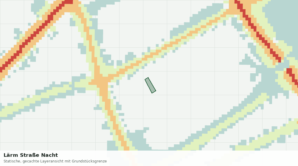 Statische Kartenansicht: Lärm Straße Nacht