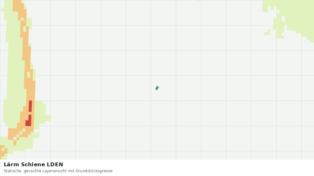 Statische Kartenansicht: Lärm Schiene LDEN