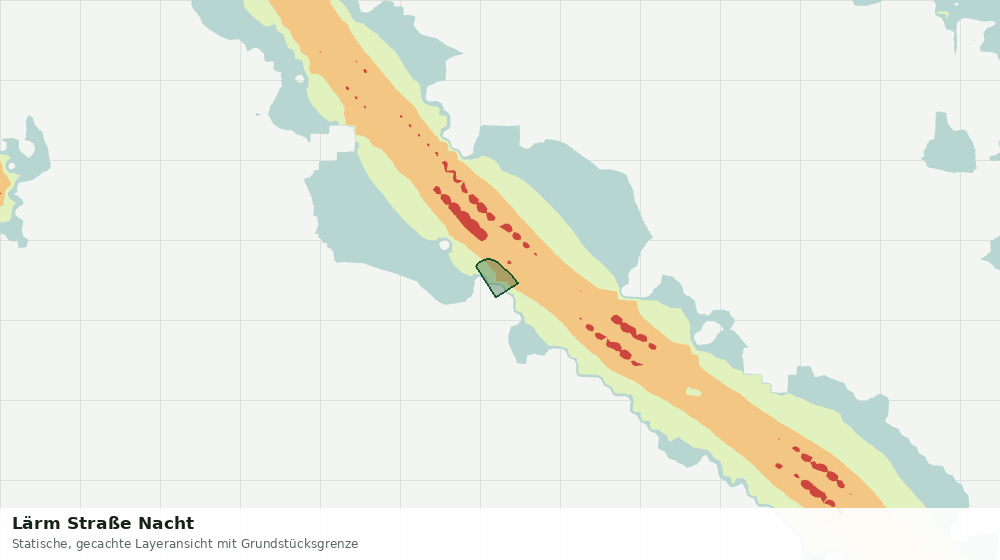 Statische Kartenansicht: Lärm Straße Nacht