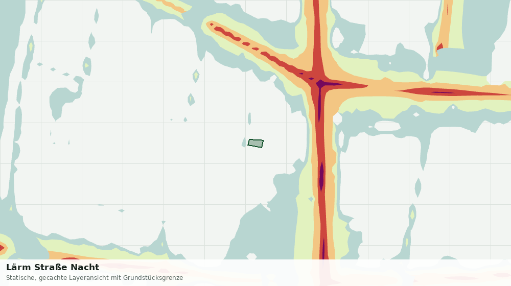 Statische Kartenansicht: Lärm Straße Nacht