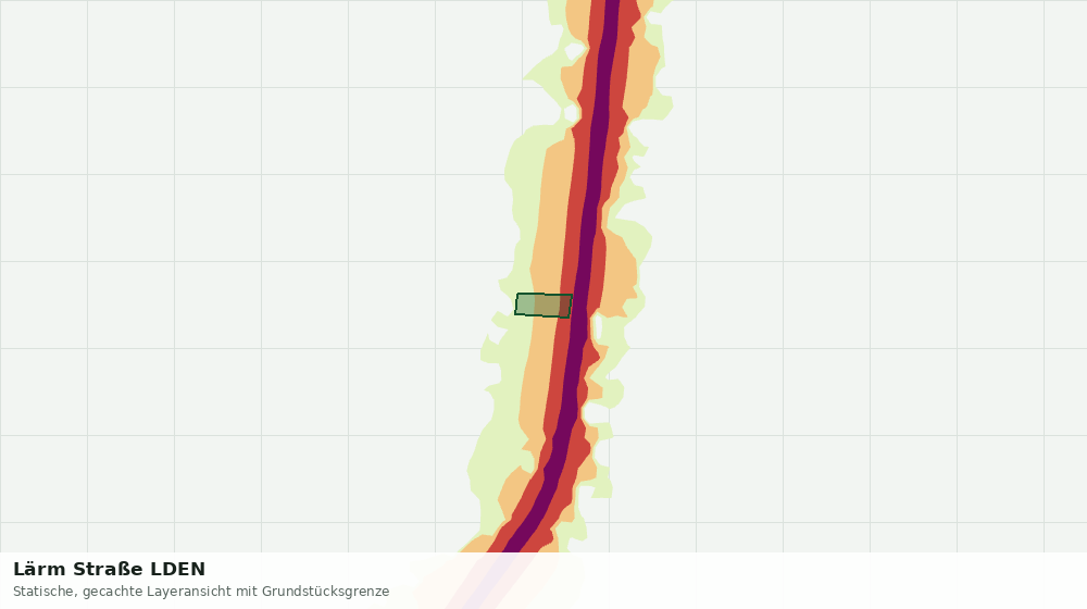 Statische Kartenansicht: Lärm Straße LDEN