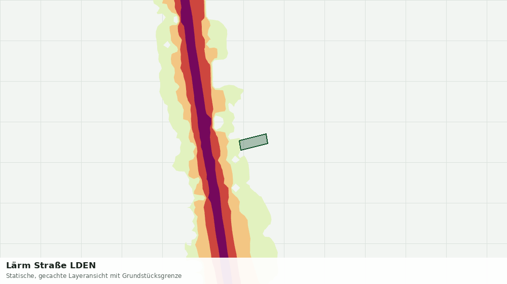 Statische Kartenansicht: Lärm Straße LDEN