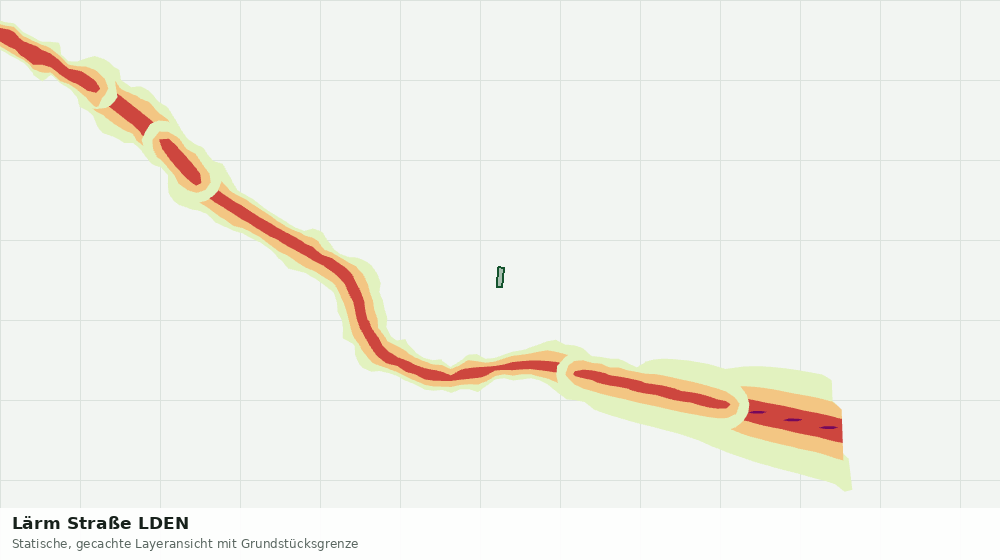Statische Kartenansicht: Lärm Straße LDEN