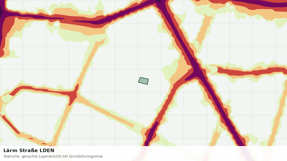 Statische Kartenansicht: Lärm Straße LDEN