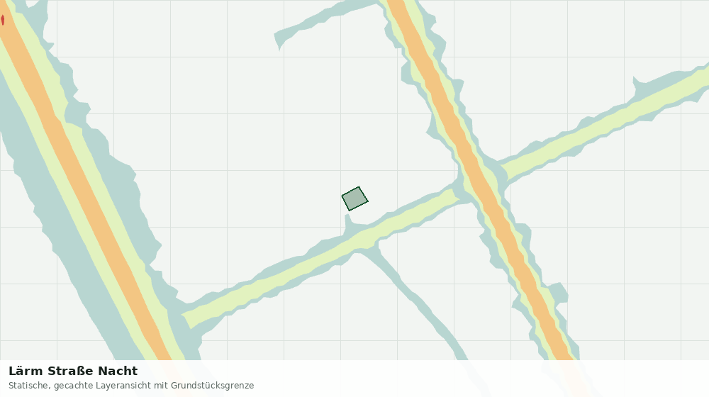 Statische Kartenansicht: Lärm Straße Nacht