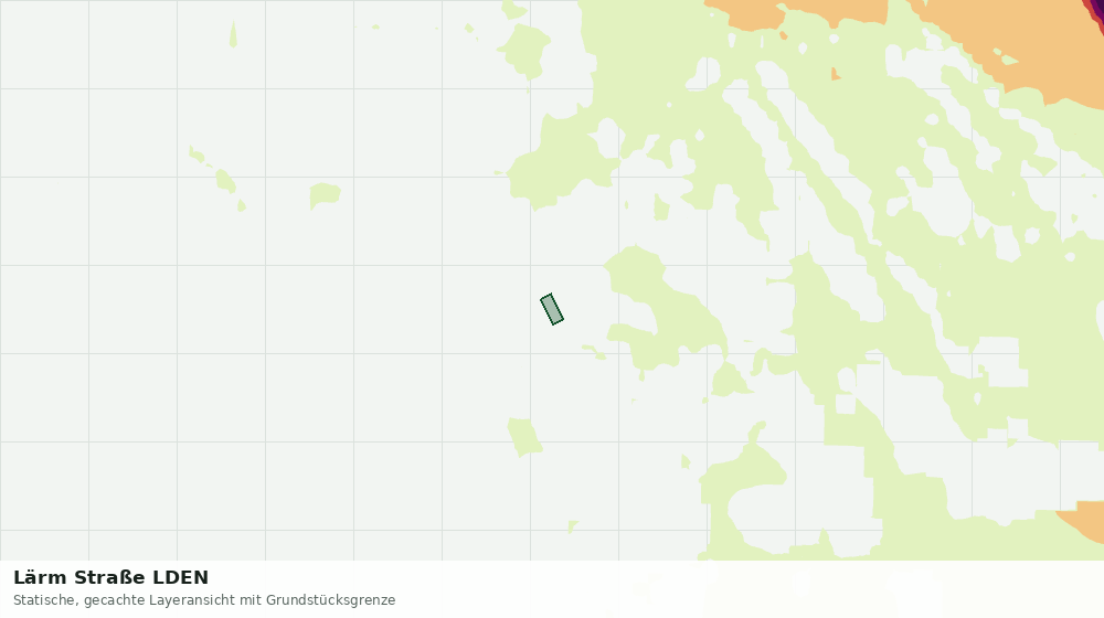 Statische Kartenansicht: Lärm Straße LDEN