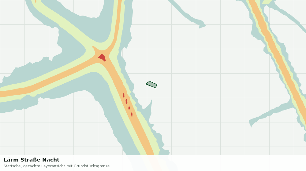 Statische Kartenansicht: Lärm Straße Nacht