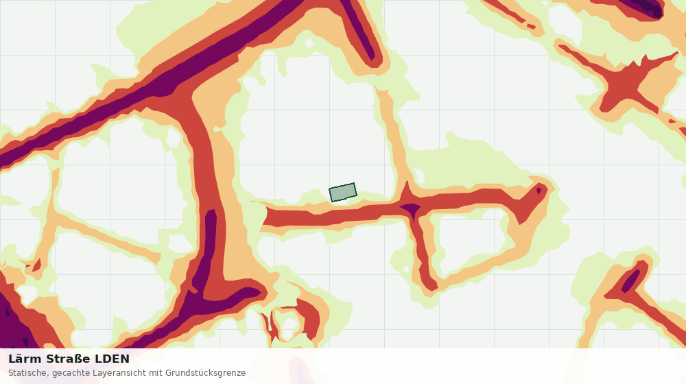 Statische Kartenansicht: Lärm Straße LDEN