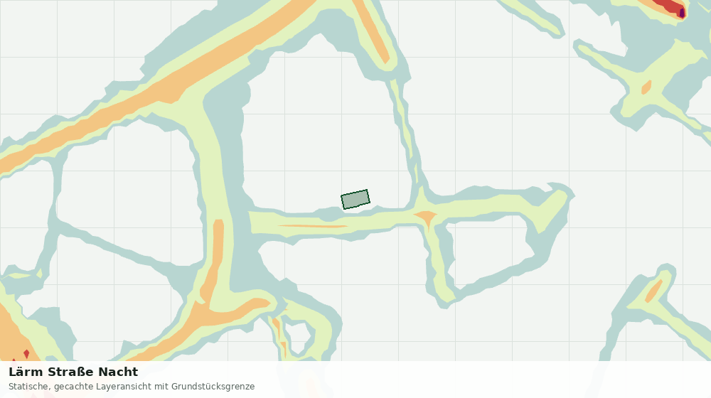Statische Kartenansicht: Lärm Straße Nacht