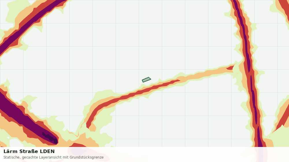 Statische Kartenansicht: Lärm Straße LDEN