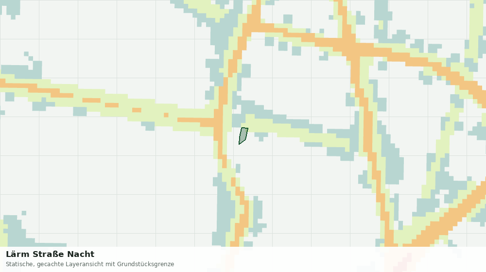 Statische Kartenansicht: Lärm Straße Nacht