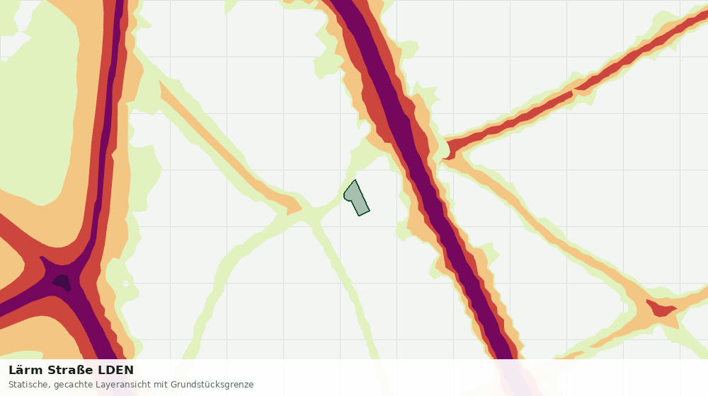 Statische Kartenansicht: Lärm Straße LDEN