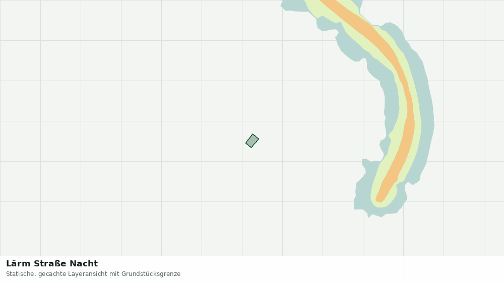 Statische Kartenansicht: Lärm Straße Nacht