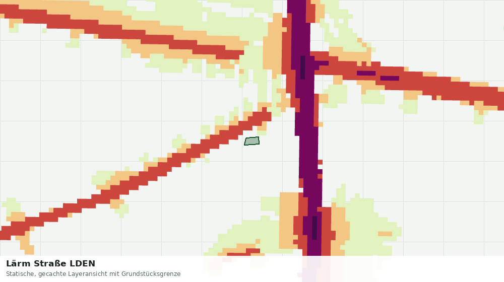 Statische Kartenansicht: Lärm Straße LDEN