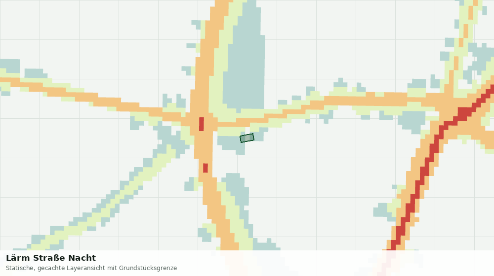 Statische Kartenansicht: Lärm Straße Nacht