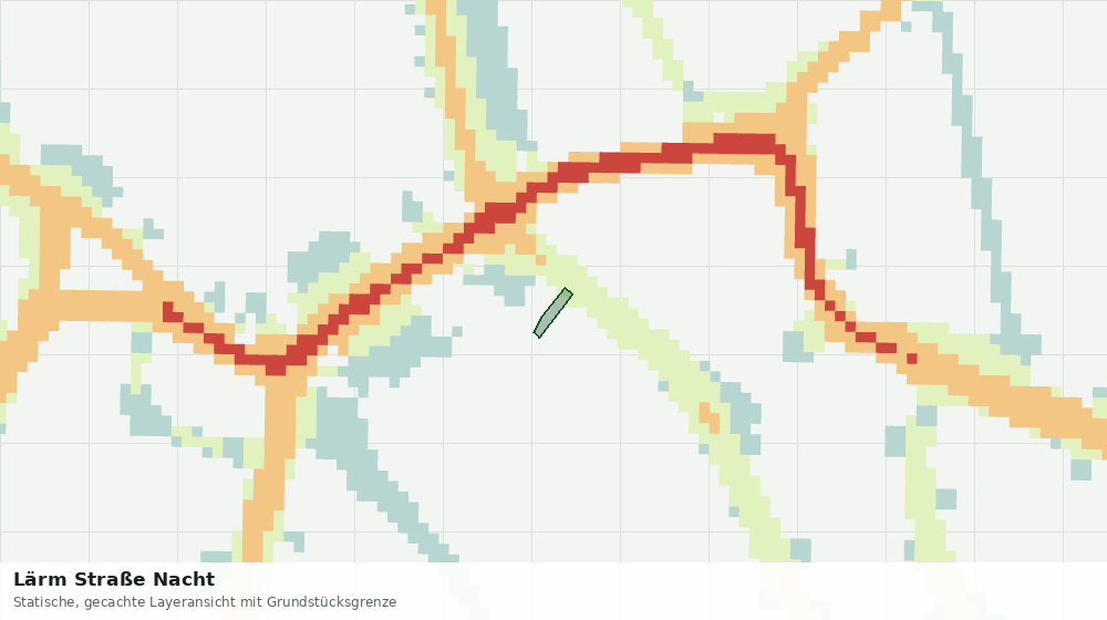 Statische Kartenansicht: Lärm Straße Nacht