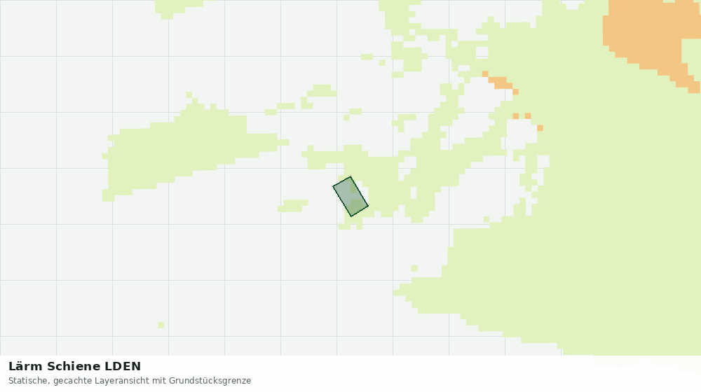 Statische Kartenansicht: Lärm Schiene LDEN