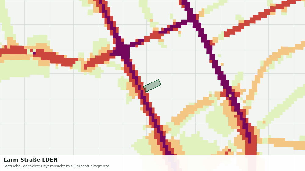 Statische Kartenansicht: Lärm Straße LDEN
