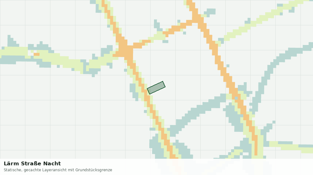 Statische Kartenansicht: Lärm Straße Nacht