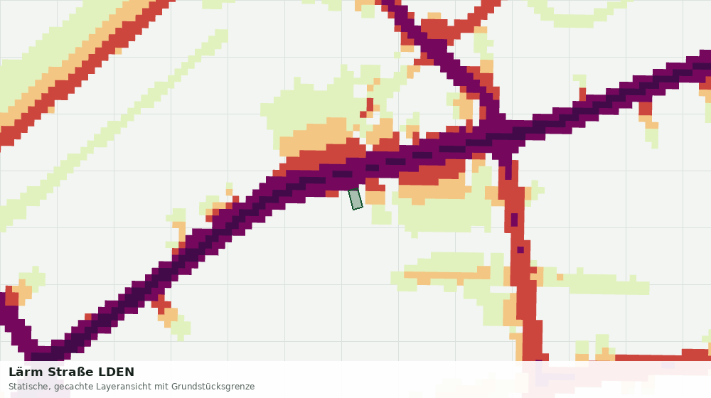 Statische Kartenansicht: Lärm Straße LDEN
