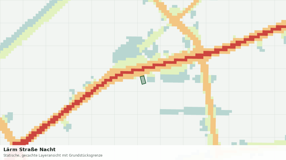 Statische Kartenansicht: Lärm Straße Nacht