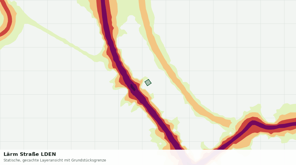 Statische Kartenansicht: Lärm Straße LDEN