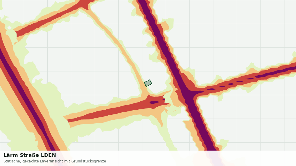 Statische Kartenansicht: Lärm Straße LDEN