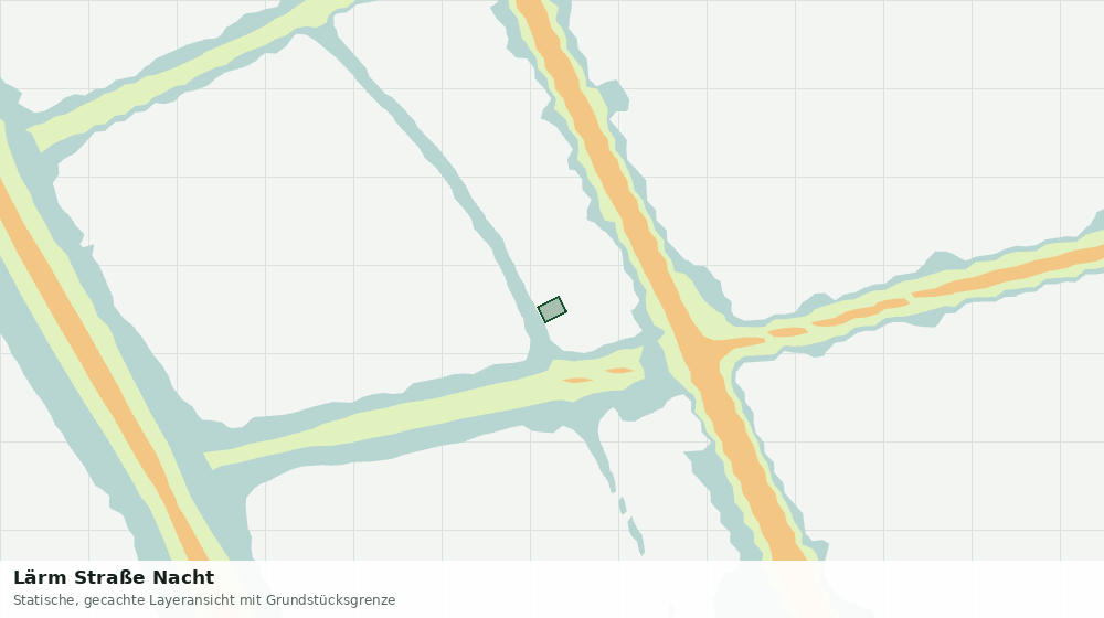 Statische Kartenansicht: Lärm Straße Nacht