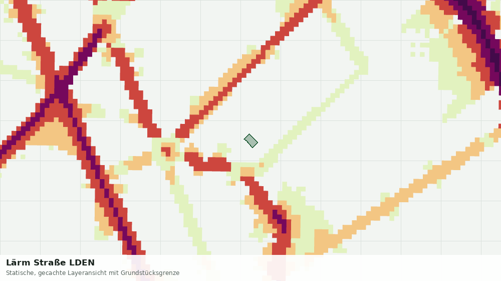 Statische Kartenansicht: Lärm Straße LDEN