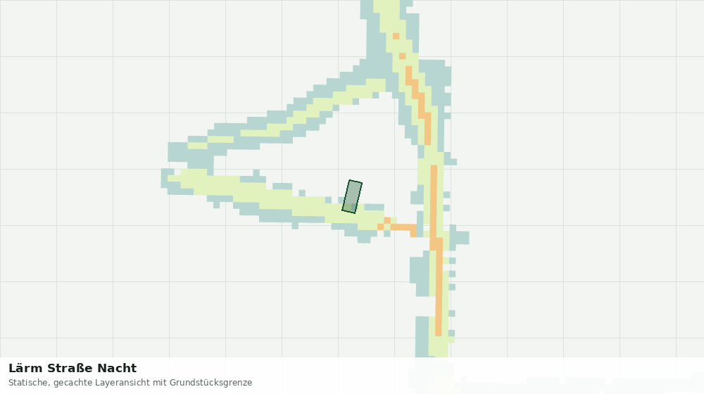 Statische Kartenansicht: Lärm Straße Nacht