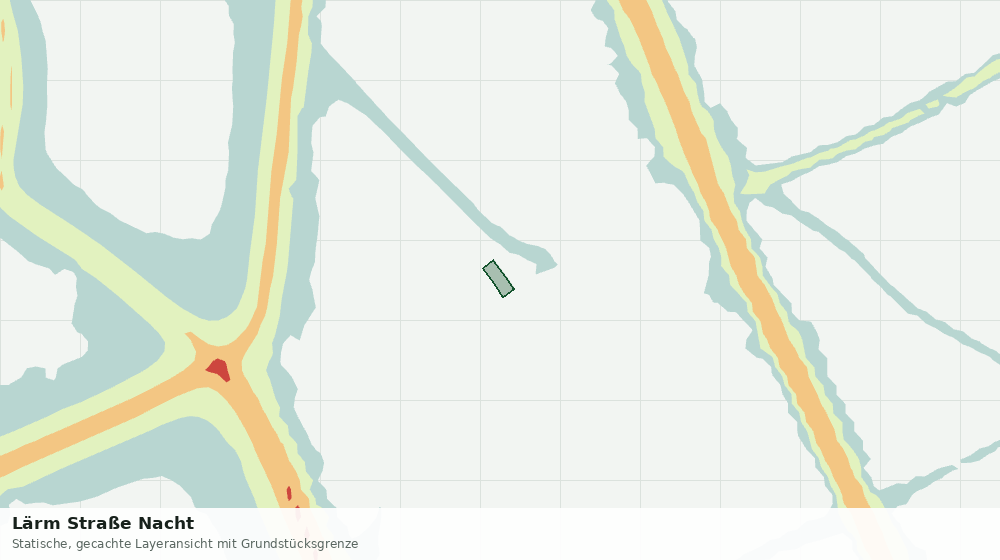 Statische Kartenansicht: Lärm Straße Nacht