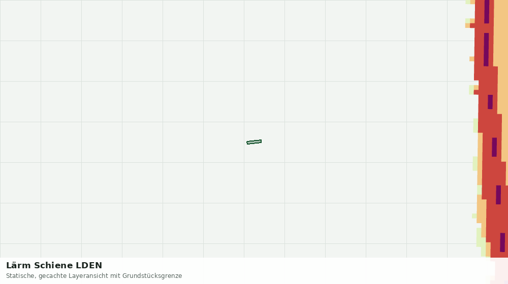 Statische Kartenansicht: Lärm Schiene LDEN