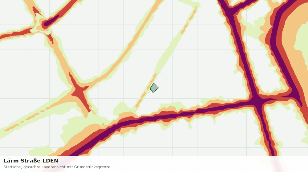 Statische Kartenansicht: Lärm Straße LDEN