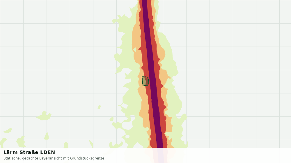 Statische Kartenansicht: Lärm Straße LDEN