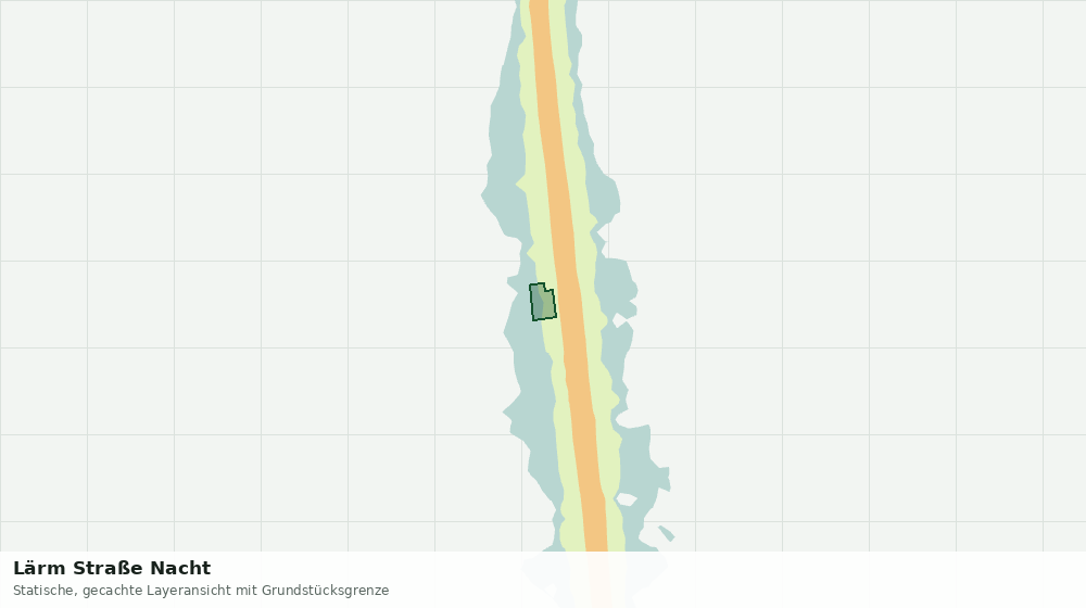 Statische Kartenansicht: Lärm Straße Nacht