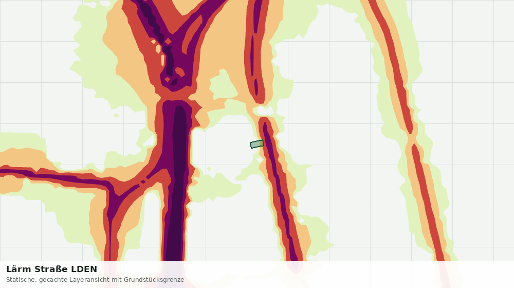 Statische Kartenansicht: Lärm Straße LDEN