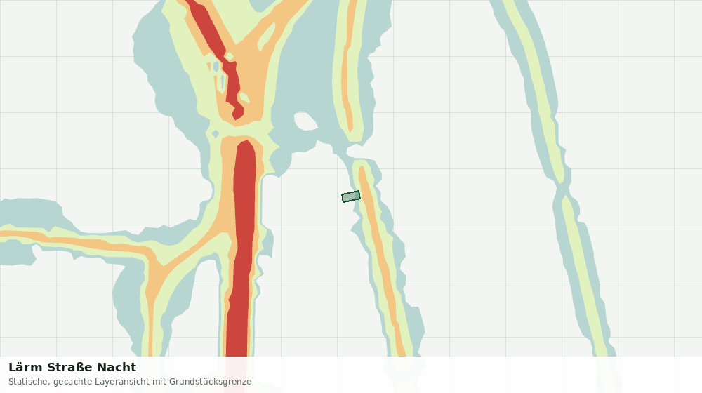 Statische Kartenansicht: Lärm Straße Nacht
