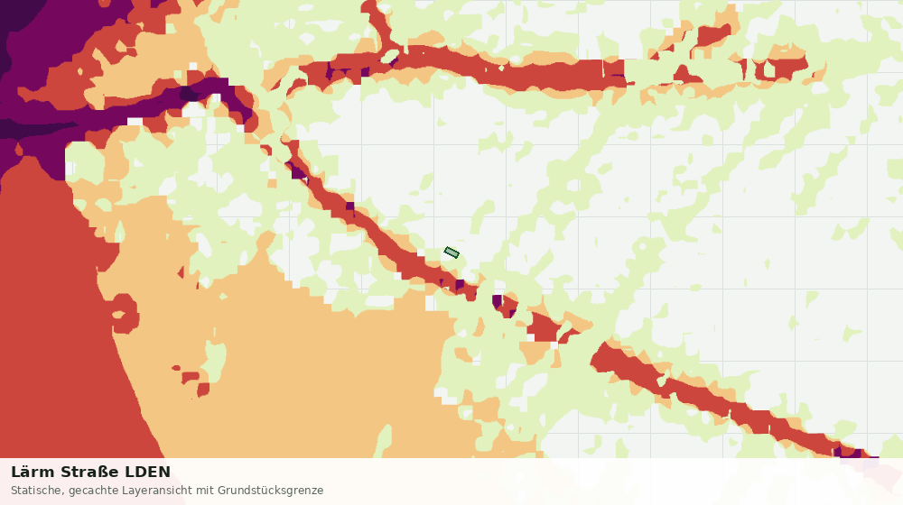 Statische Kartenansicht: Lärm Straße LDEN