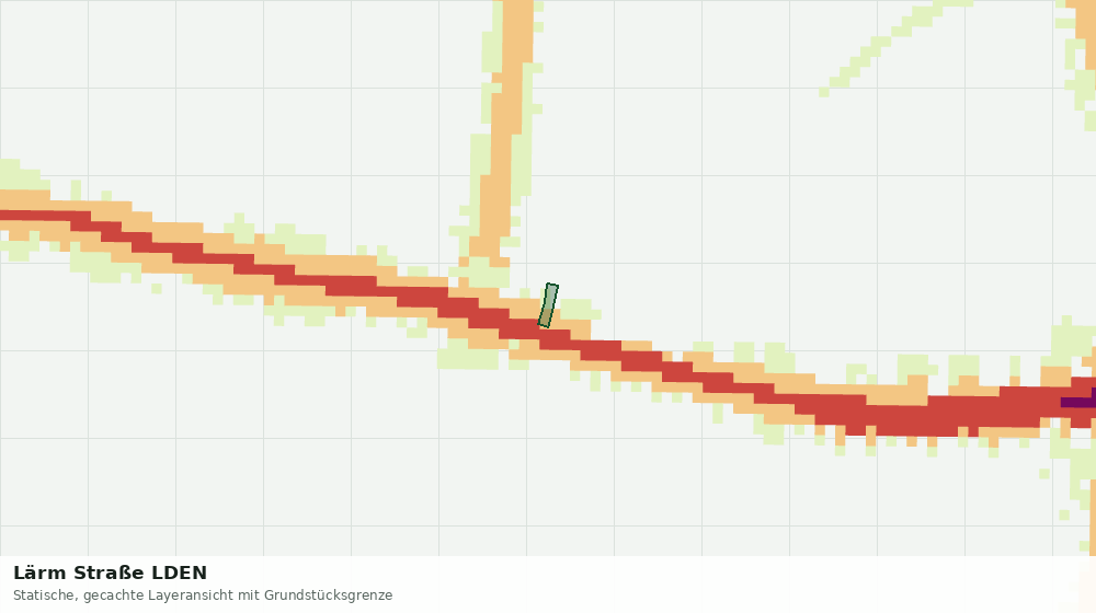 Statische Kartenansicht: Lärm Straße LDEN