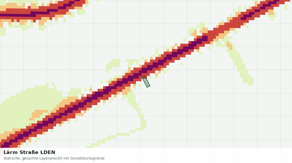 Statische Kartenansicht: Lärm Straße LDEN
