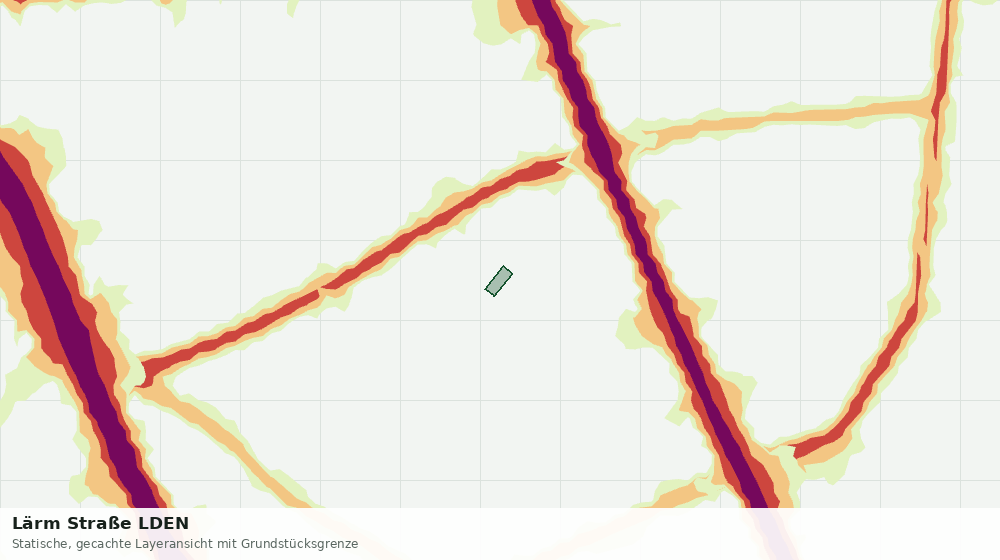 Statische Kartenansicht: Lärm Straße LDEN